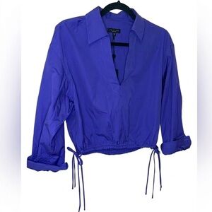 NWT Rag & Bone Royal Blue Blouse with Drawstring